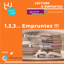 1,2,3....Empruntez !! Service de prêt de documents sur rendez-vous
